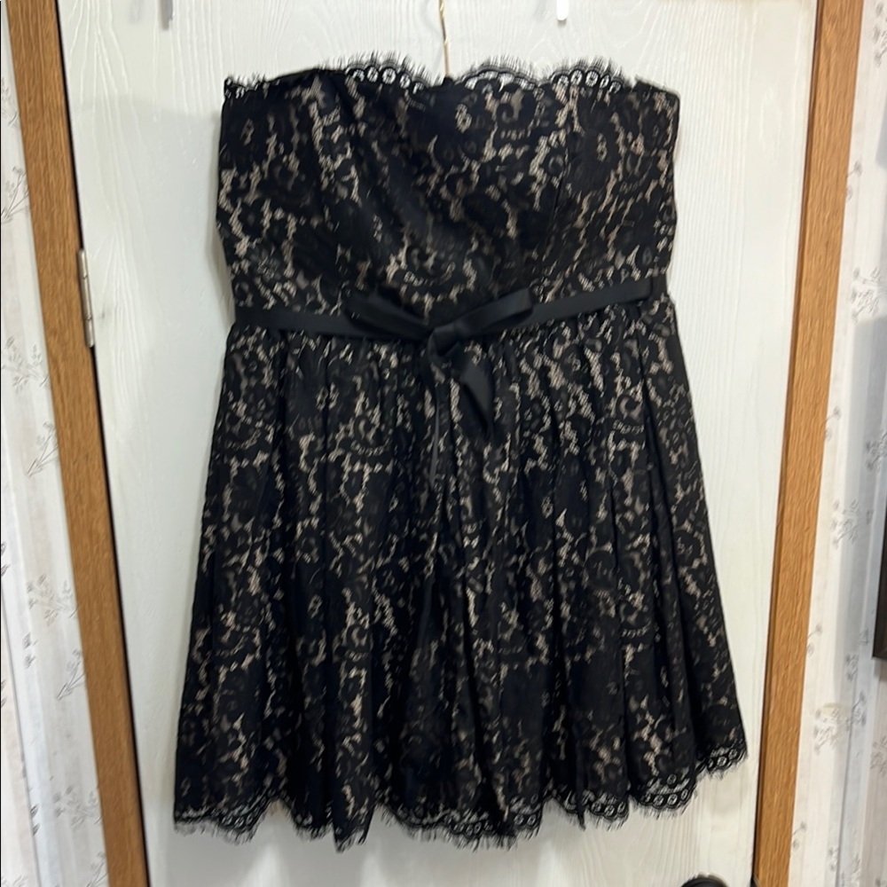 Robert Rodriguez Black Strapless Sweetheart Cocktail Dress